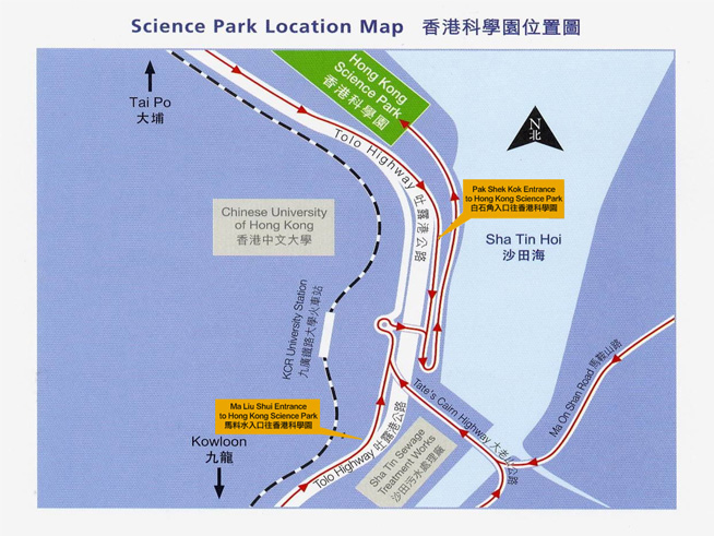 hong kong science park map